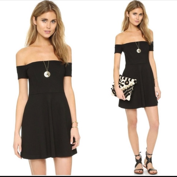 FREE PEOPLE Black Mambo Off Shoulder Mini Dress - Picture 5 of 6